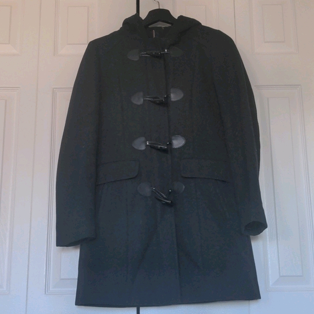 Wool blend dark grey Tommy Hilfiger peacoat